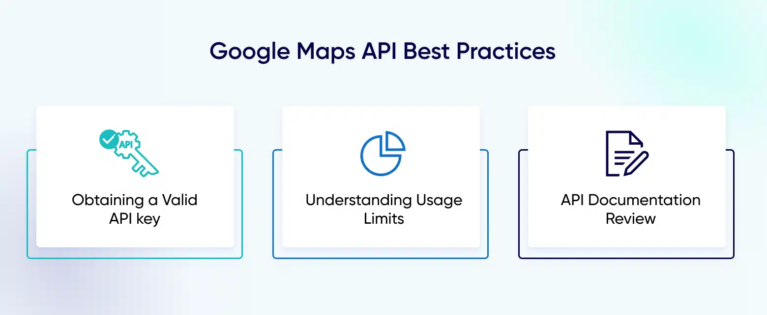 google maps api best practices